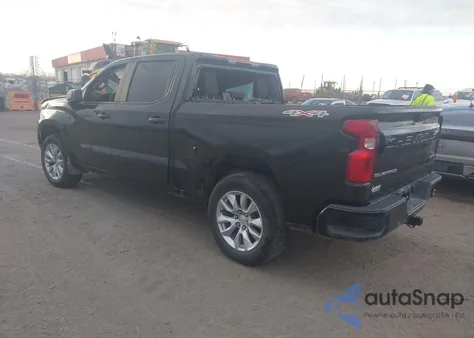 2025 Chevrolet Silverado 1500 4Wd Short Bed Custom z USA, uszkodzony, nr VIN 1GCPKBEK6SZ174006